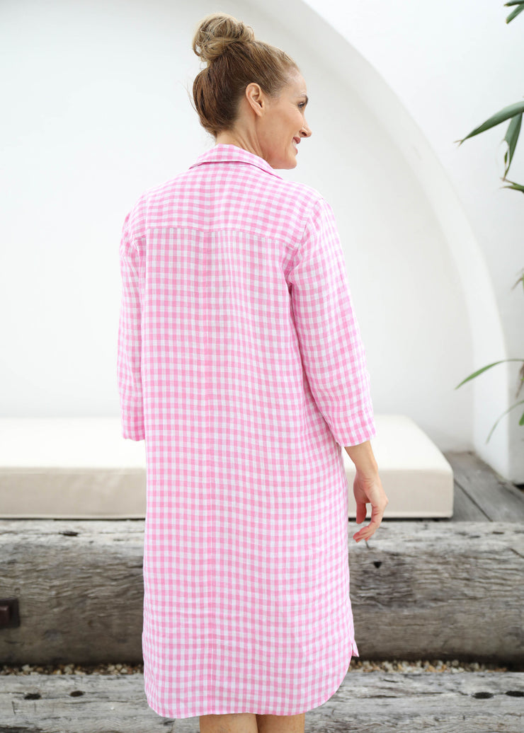 Dress - Pink/White Gingham by Goondiwindi Cotton
