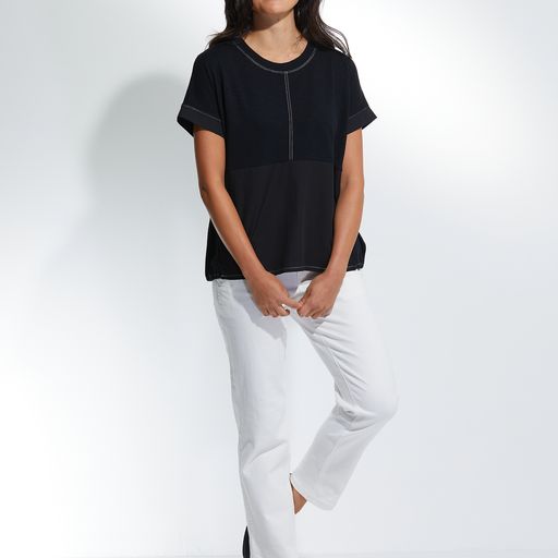 Top - S/S Contrast Tee by Marco Polo