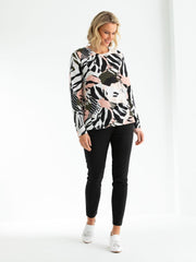 Top - L/S Animal Spot by Marco Polo