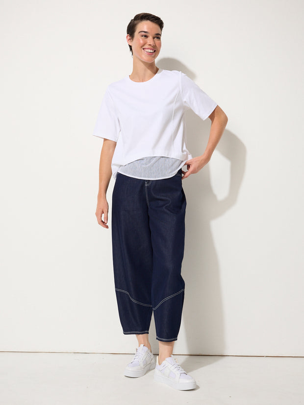 Top - Mesh Panelled by Marco Polo