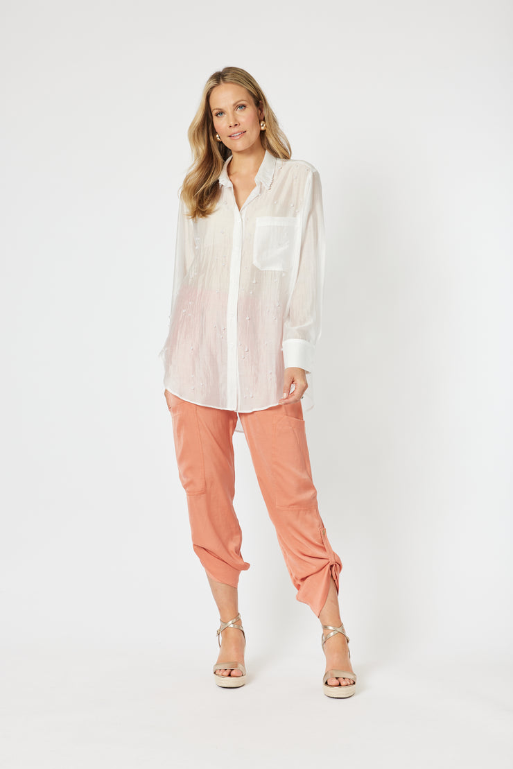 Top - Pearl Voille Shirt by Hammock & Vine