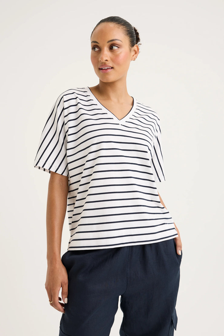 Top - Carbon Stripe Tee by Yarra Trail