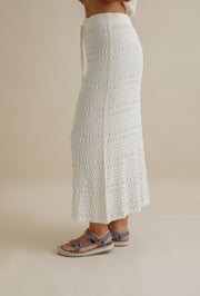 Skirt - Waves Pleat Skirt by Talamaya
