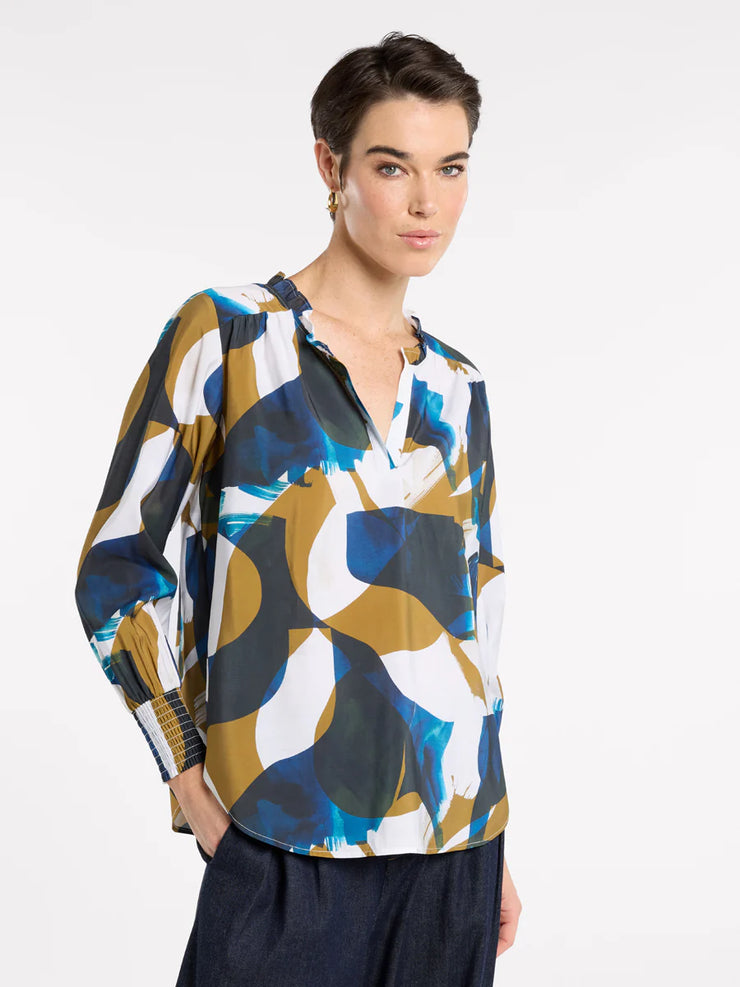 Top - Golden Pools Blouse by Marco Polo