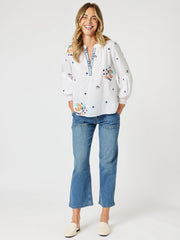 Top - Birdie Embroidered Blouse by GS