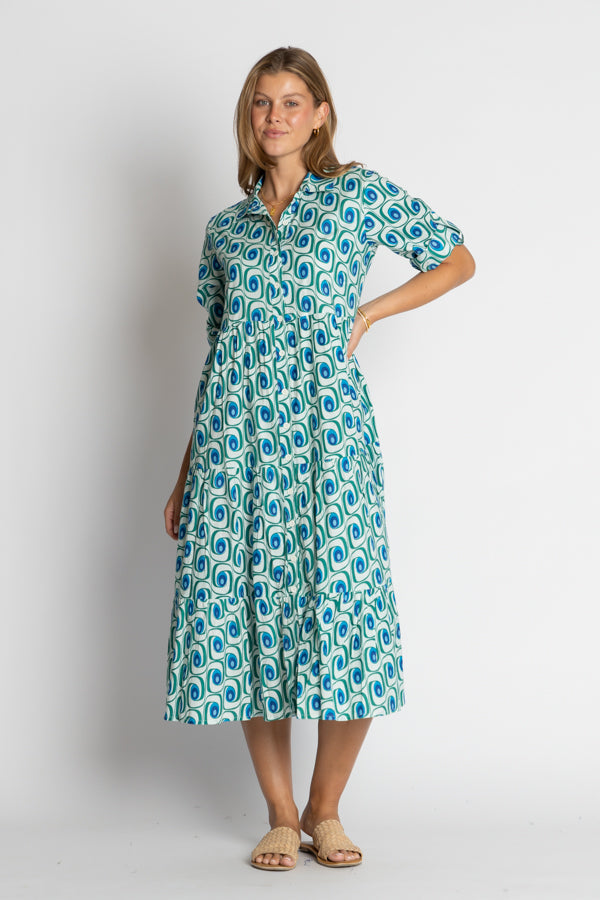 Dress - Nashville Cotton Button Midi