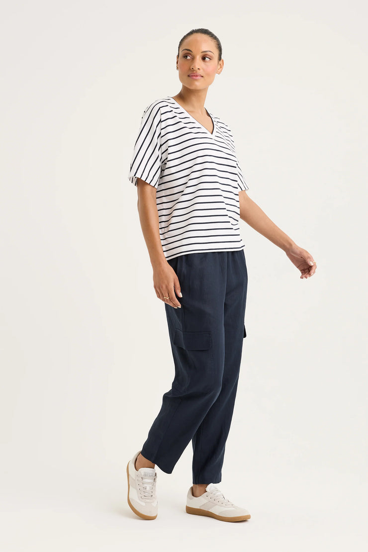 Top - Carbon Stripe Tee by Yarra Trail
