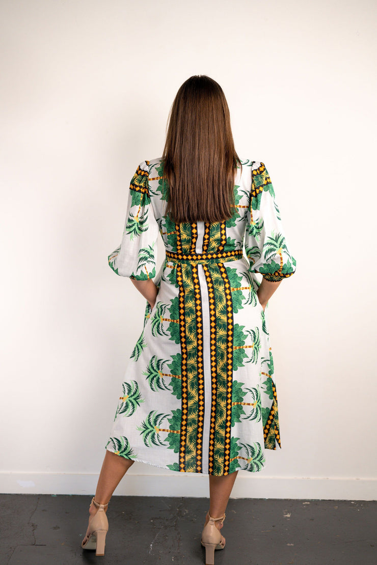 Dress - Miami Palms Shirt Dress