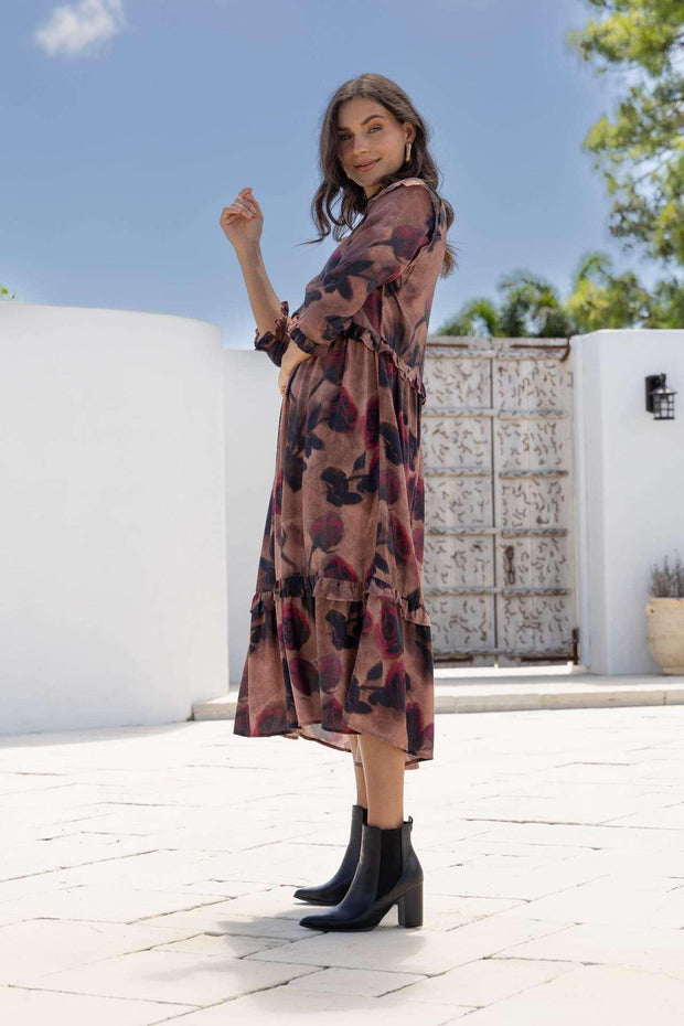 Dress - Rose Print