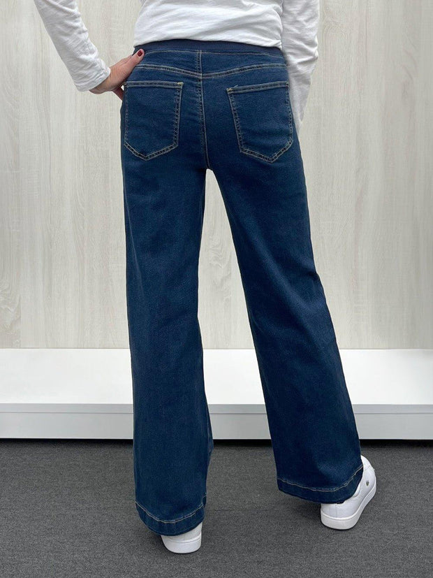 Pant - Maddy Pull on Wide Leg Jean