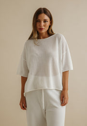 Top - Nautilus Short Sleeve Pullover by Talamaya