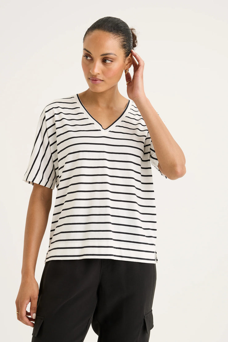 Top - Carbon Stripe Tee by Yarra Trail