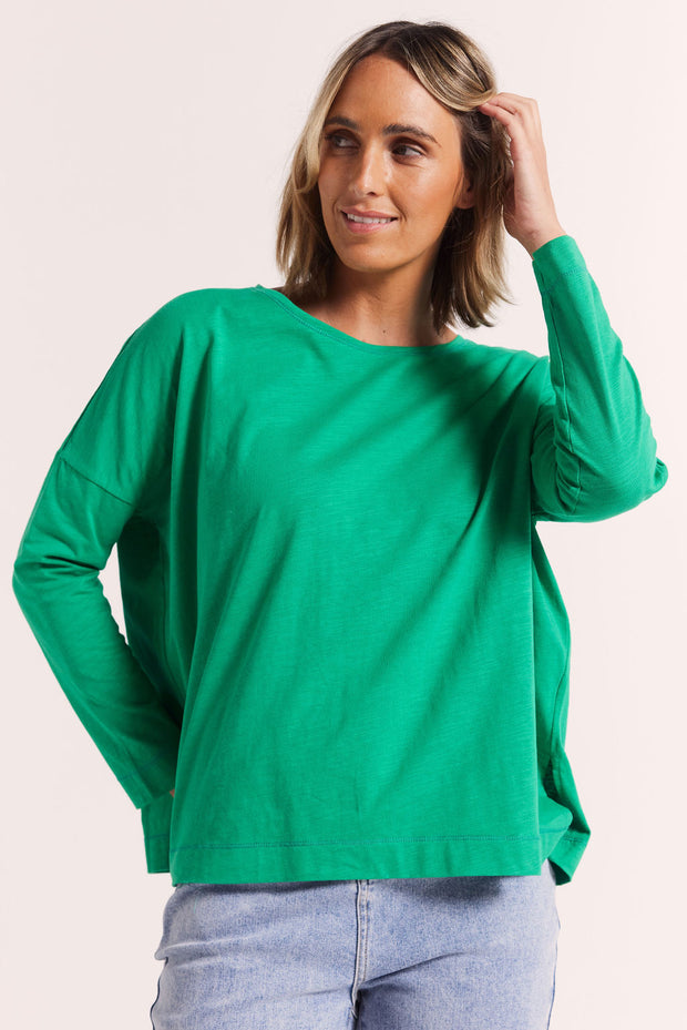 Top - Cotton Slub L/S Tee by Wear Colour