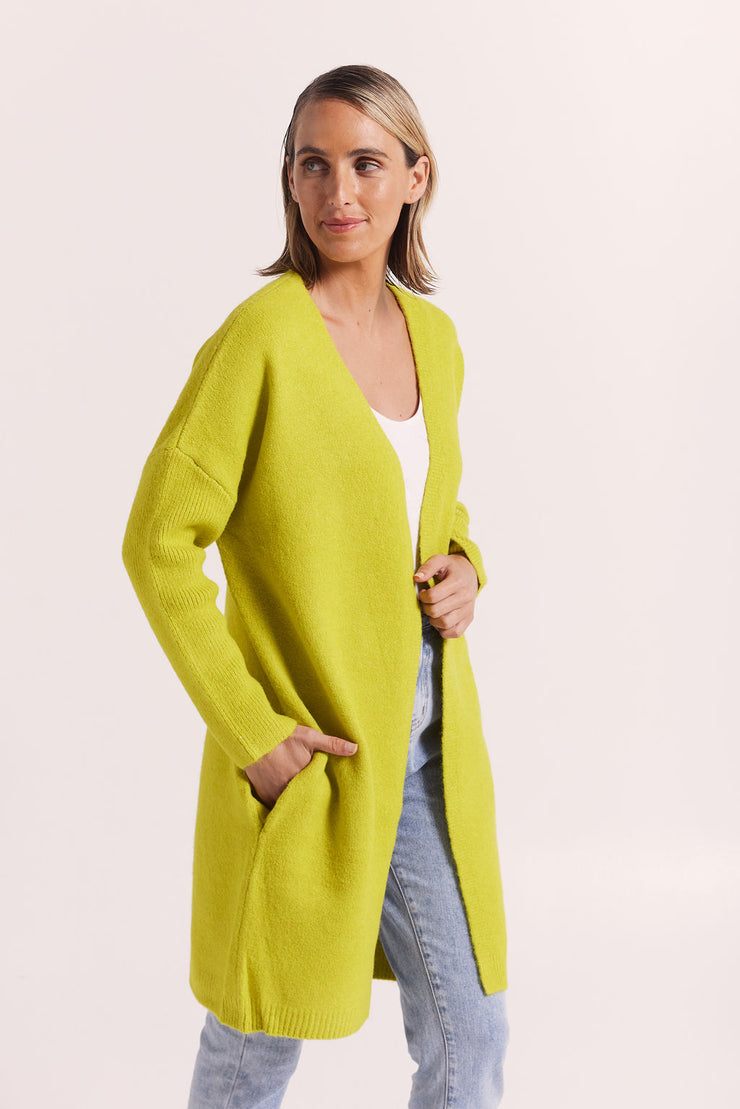Cardigan - Long Wool Blend by Wear Colour