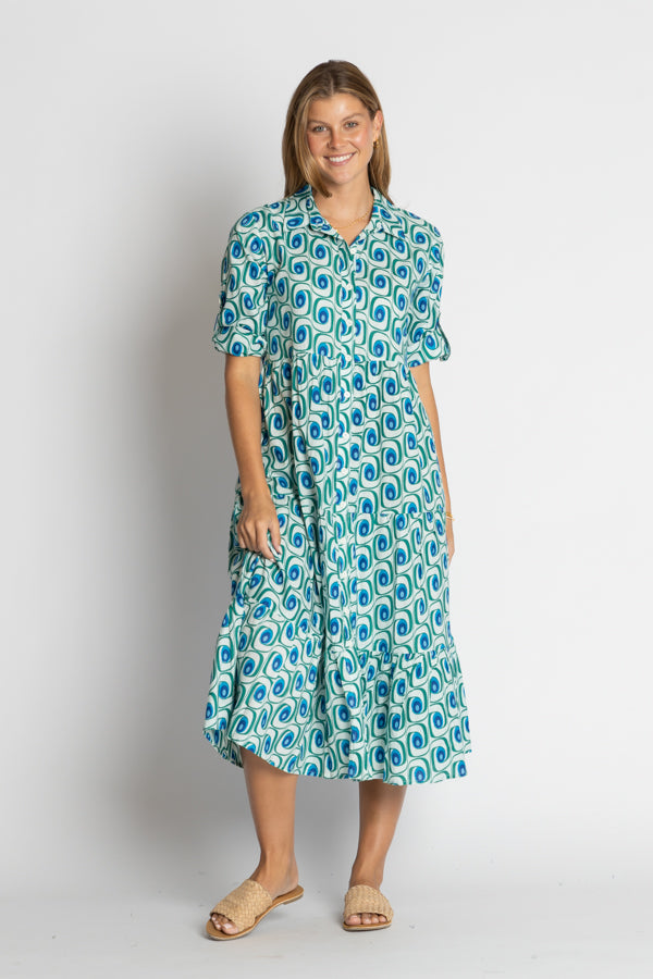 Dress - Nashville Cotton Button Midi