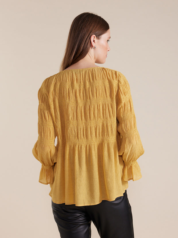 Top - L/S Pleated Dressy by Marco Polo