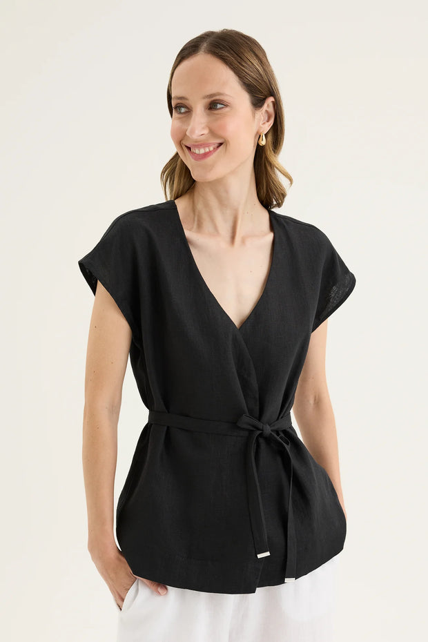 Top - Tirari Wrap by Yarra Trail