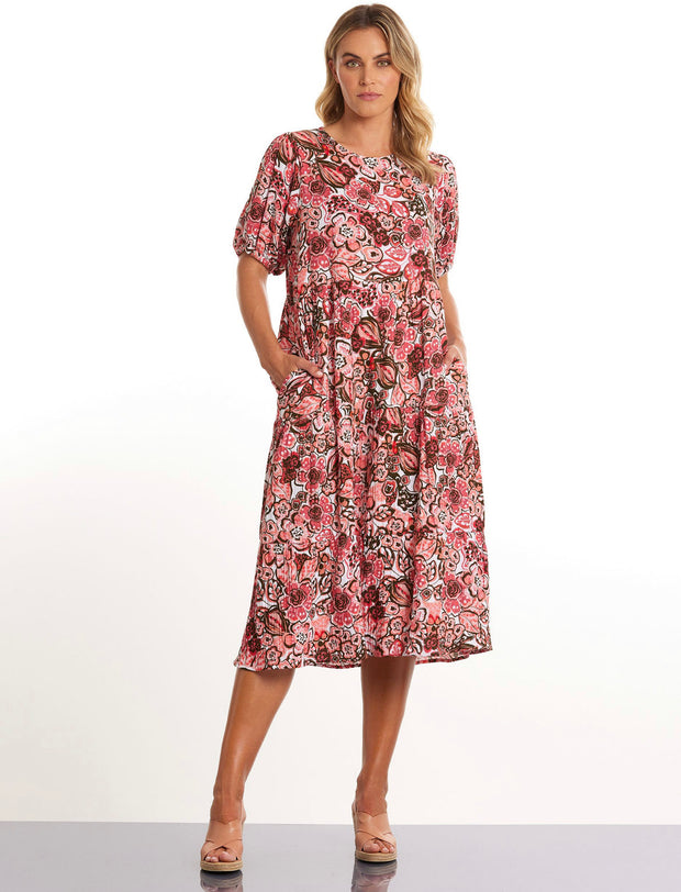 Dress - S/S Floral by Marco Polo