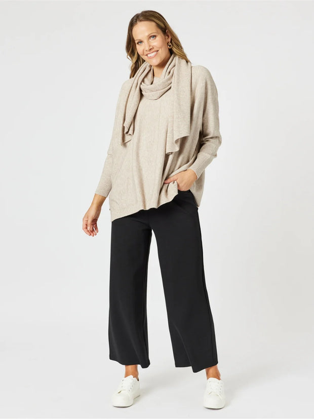 Jumper - Remy Knit Top with Matching Scarf