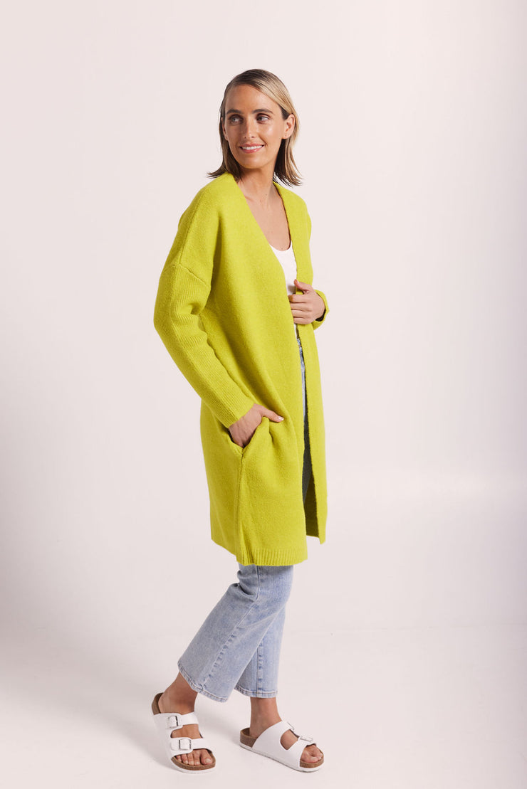 Cardigan - Long Wool Blend by Wear Colour