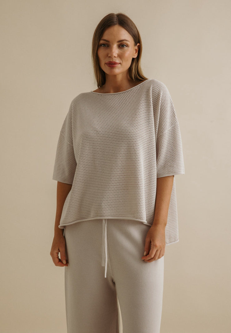 Top - Nautilus Short Sleeve Pullover by Talamaya