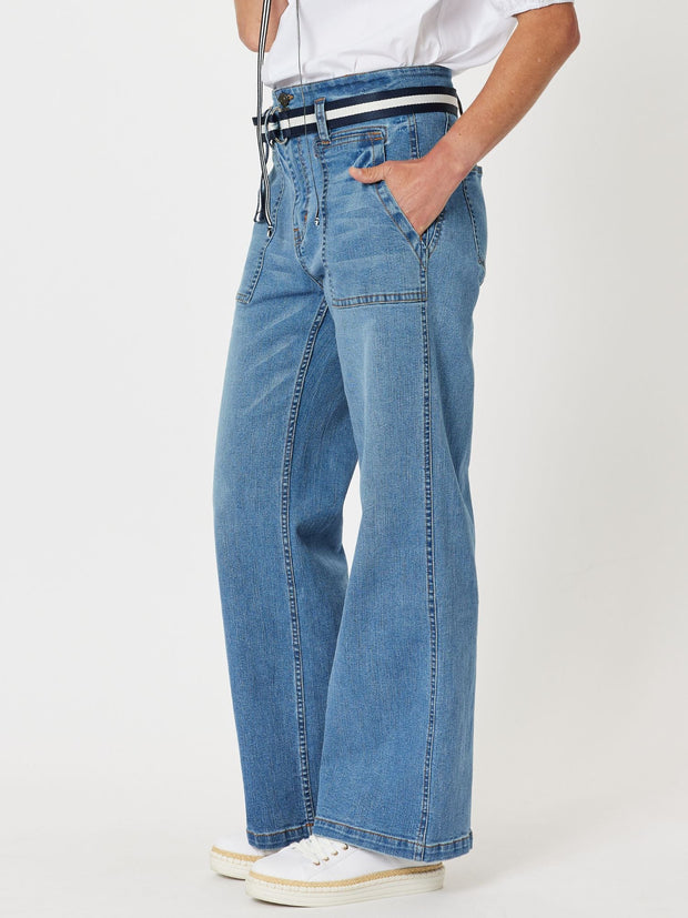 Pants - Hudson High Rise Wide Leg Jean