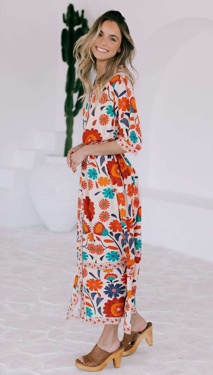 Dress - Rue De Emilie with Short Sleeves by Joop & Gypsy