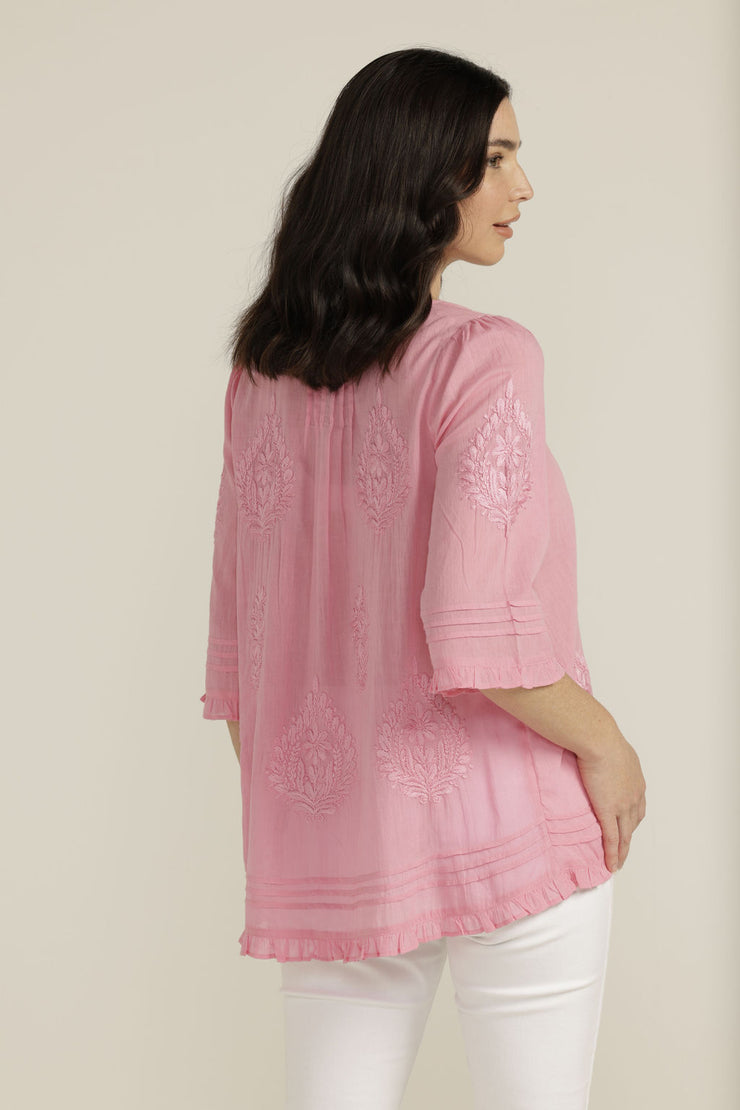 Top - Trapeze Cotton with Hand Embroidery by Goondiwindi Cotton