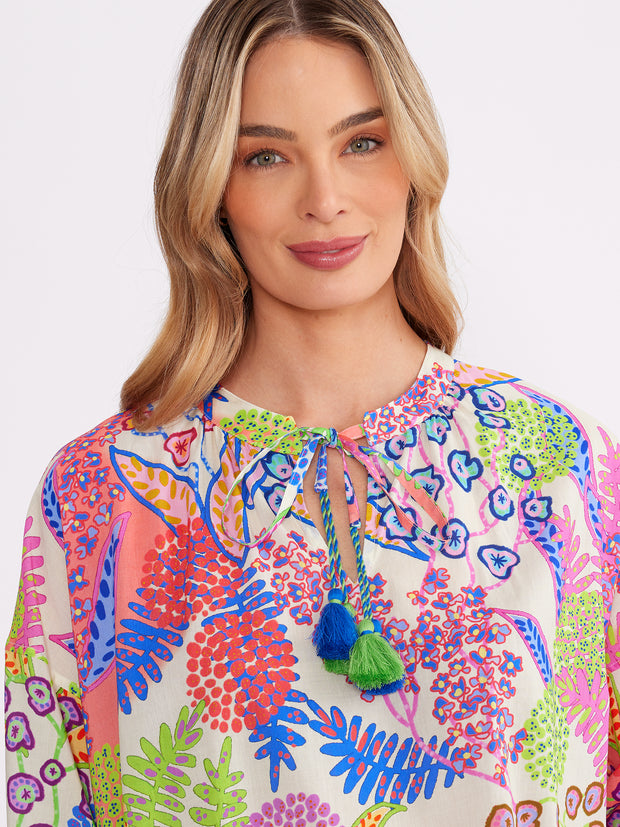 Top - Herbaceous Print by Yarra Trail