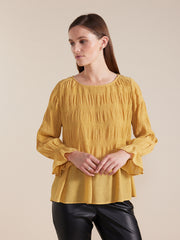 Top - L/S Pleated Dressy by Marco Polo
