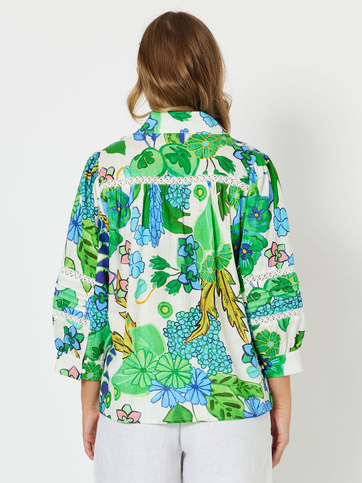 Top - Moroccan Print Nehru
