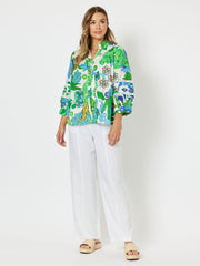 Top - Moroccan Print Nehru