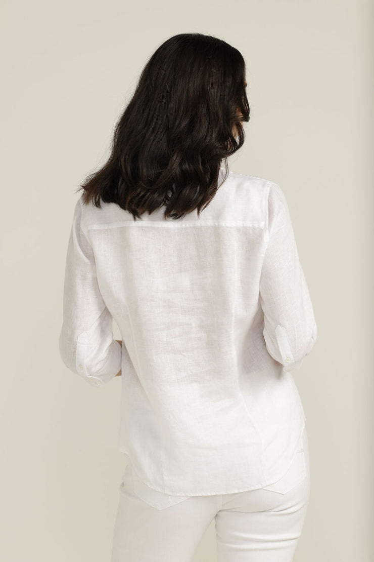 Top - 3/4 Slv Goodiwindi Cotton Linen Shirt