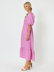 Dress - Tulip Linen Shirred
