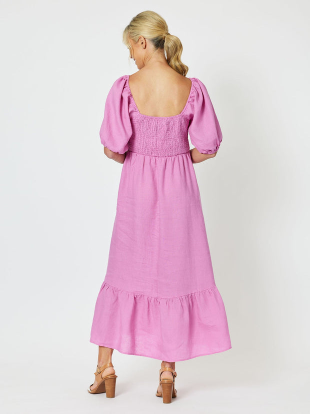 Dress - Tulip Linen Shirred