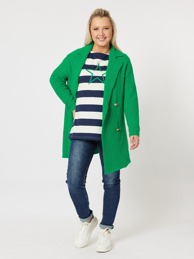 Cardigan - Violet Knit Coat