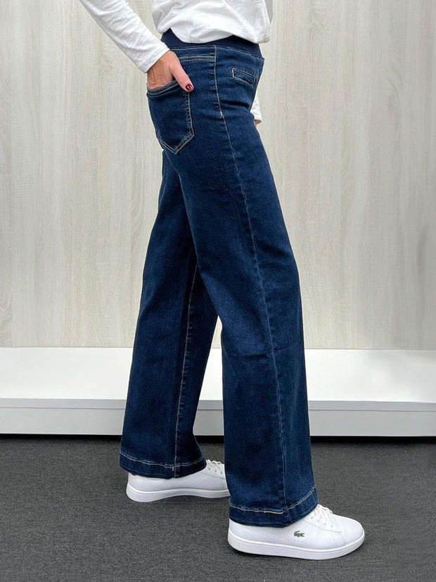 Pant - Maddy Pull on Wide Leg Jean