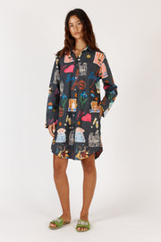 Top - Bonjour Shirtmaker Navy by Rubyyaya