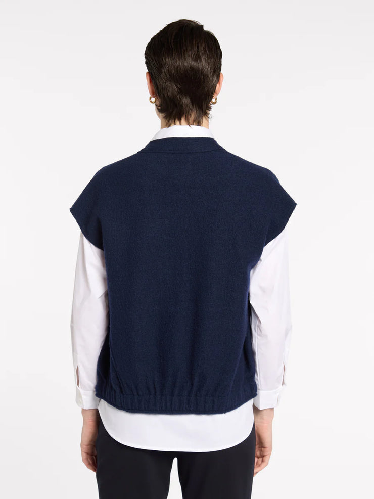 Vest - Boxy Boiled Wool by Marco Polo