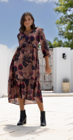 Dress - Rose Print