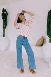 Top - Pink & White Spot by Joop & Gypsy