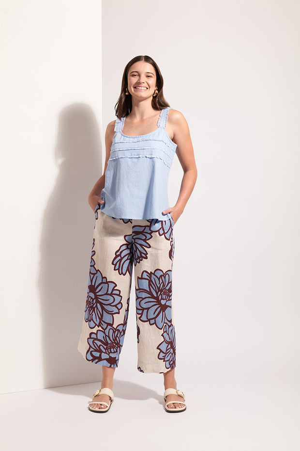 Top - Into the Fray Linen by FOIL
