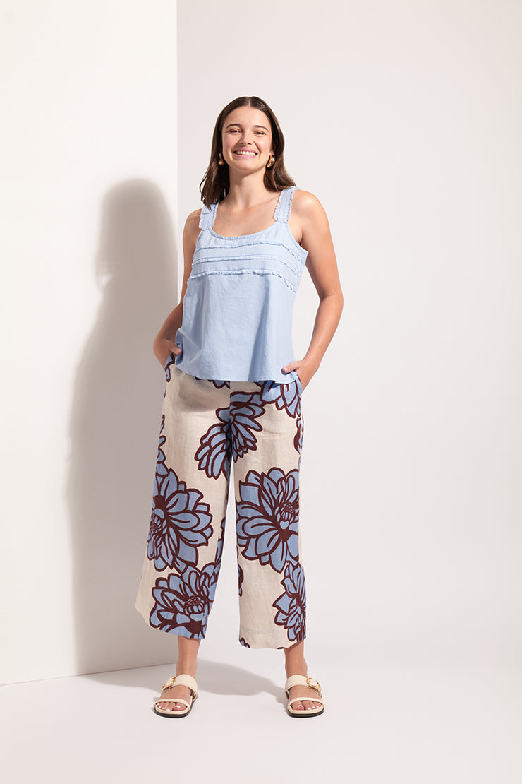 Top - Into the Fray Linen by FOIL