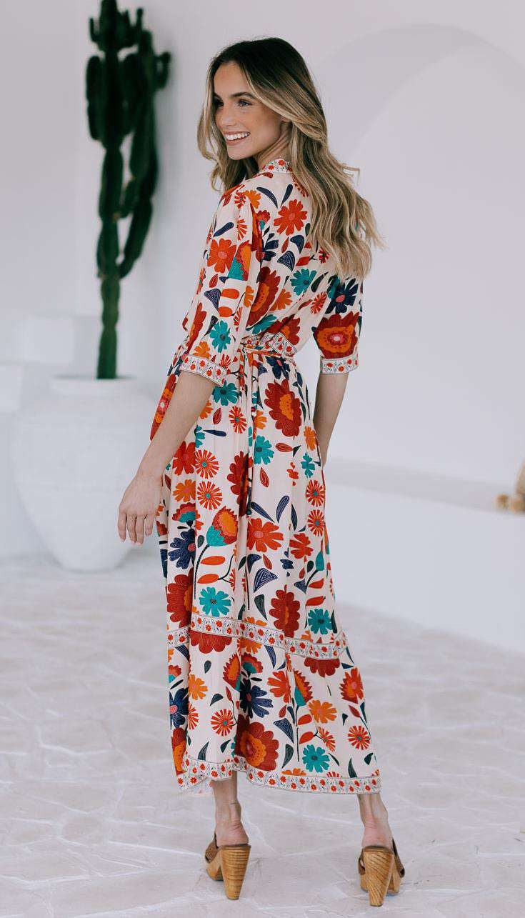 Dress - Rue De Emilie with Short Sleeves by Joop & Gypsy