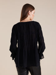 Top - L/S Pleated Dressy by Marco Polo