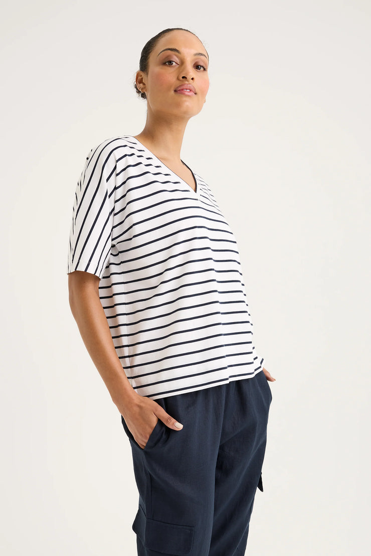 Top - Carbon Stripe Tee by Yarra Trail