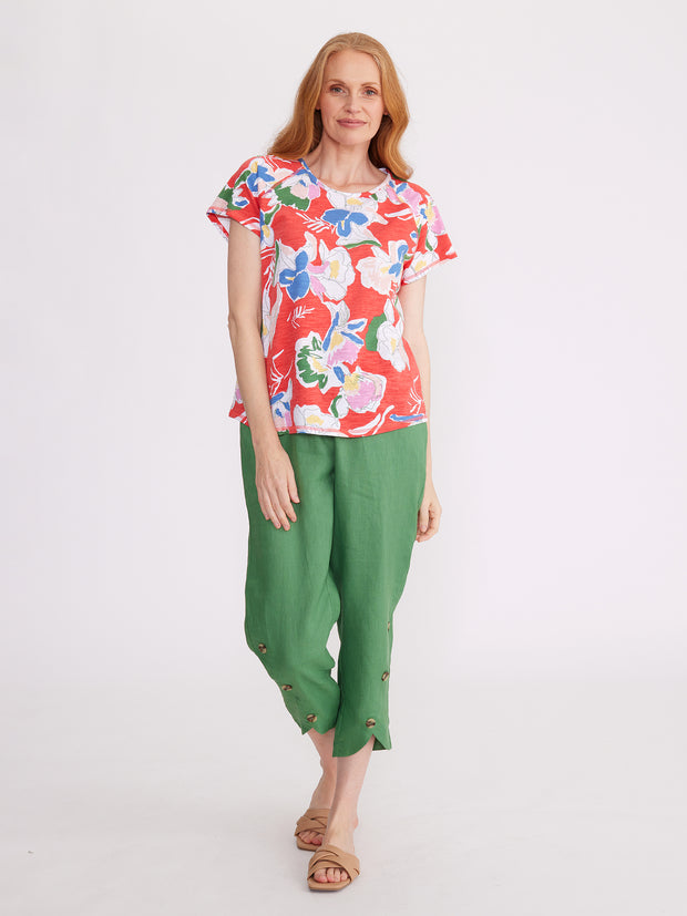 Top - Perennial Print by Yarra Trail