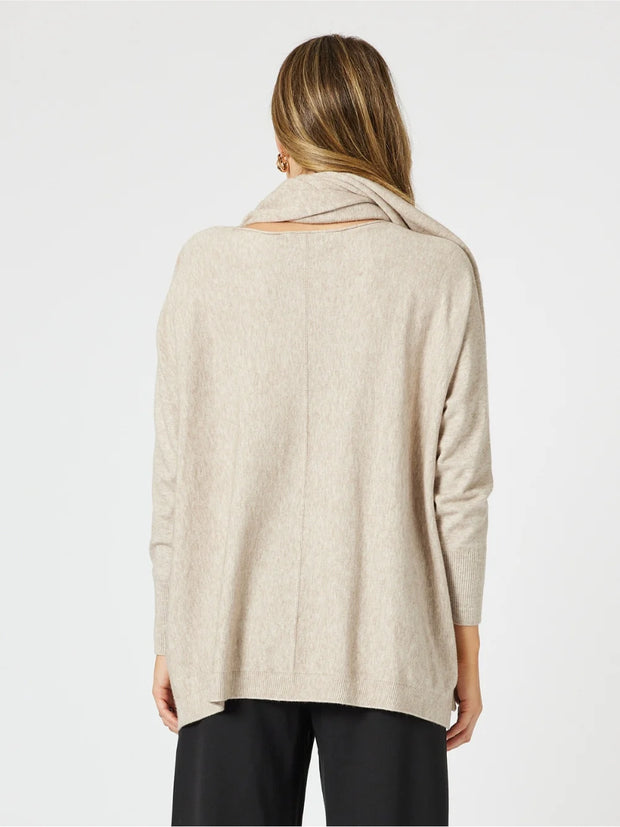 Jumper - Remy Knit Top with Matching Scarf