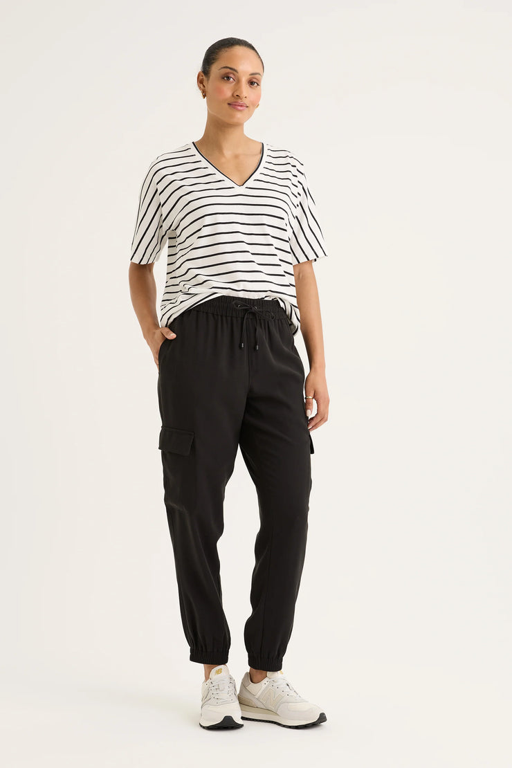 Top - Carbon Stripe Tee by Yarra Trail