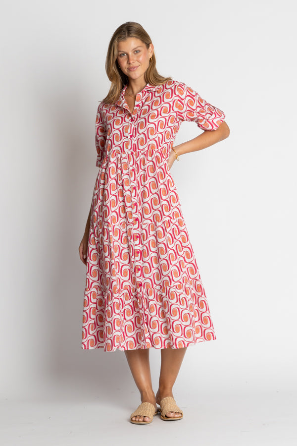 Dress - Nashville Cotton Button Midi